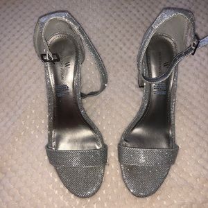 Worthington Silver/Glitter Heels